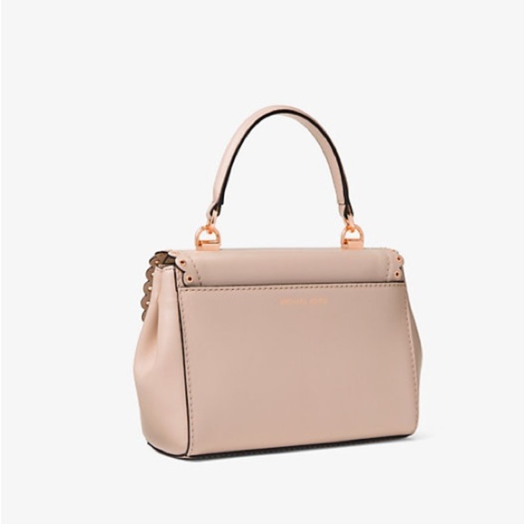 NWOT MICHAEL Michael Kors Ava Extra-Small Scalloped Leather Crossbody Bag - Picture 10 of 13